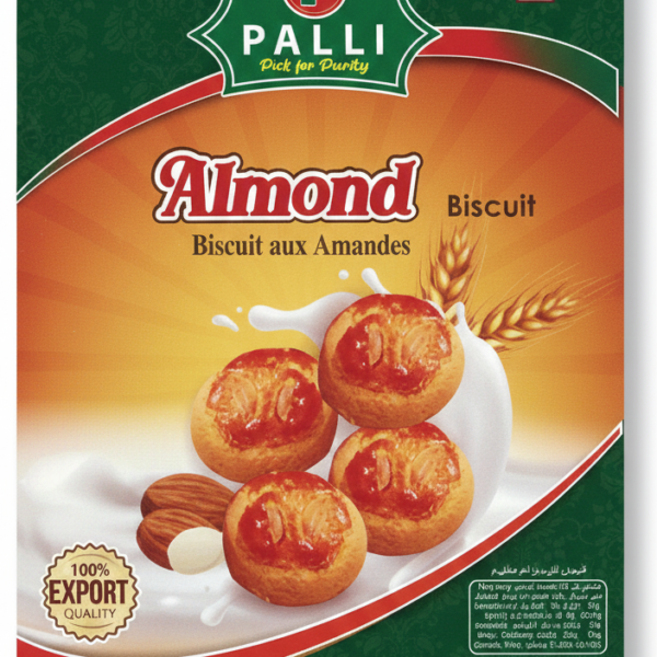 Palli Almond Biscuit Paper pack 300g x 24