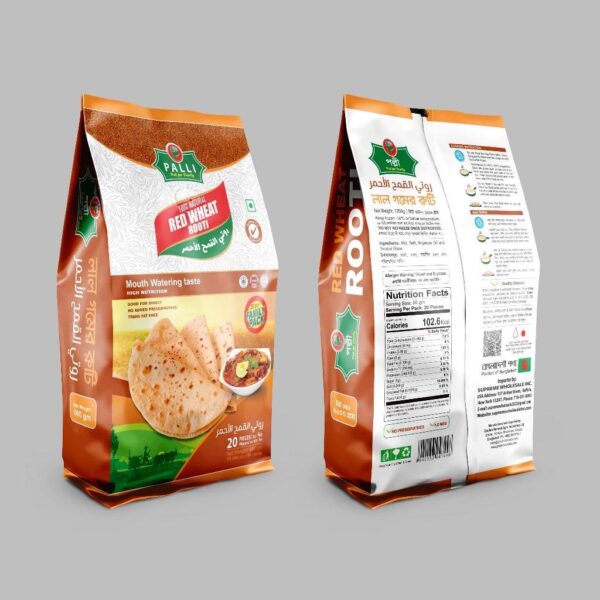 Palli Red Wheat Rooti (20pcs)?1200 gmX10