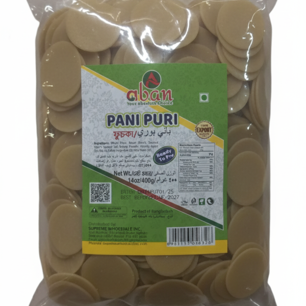 Aban Pani Puri 400 g x 24